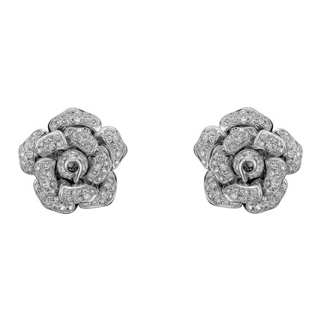 Diamond earrings Scheherazade Flower