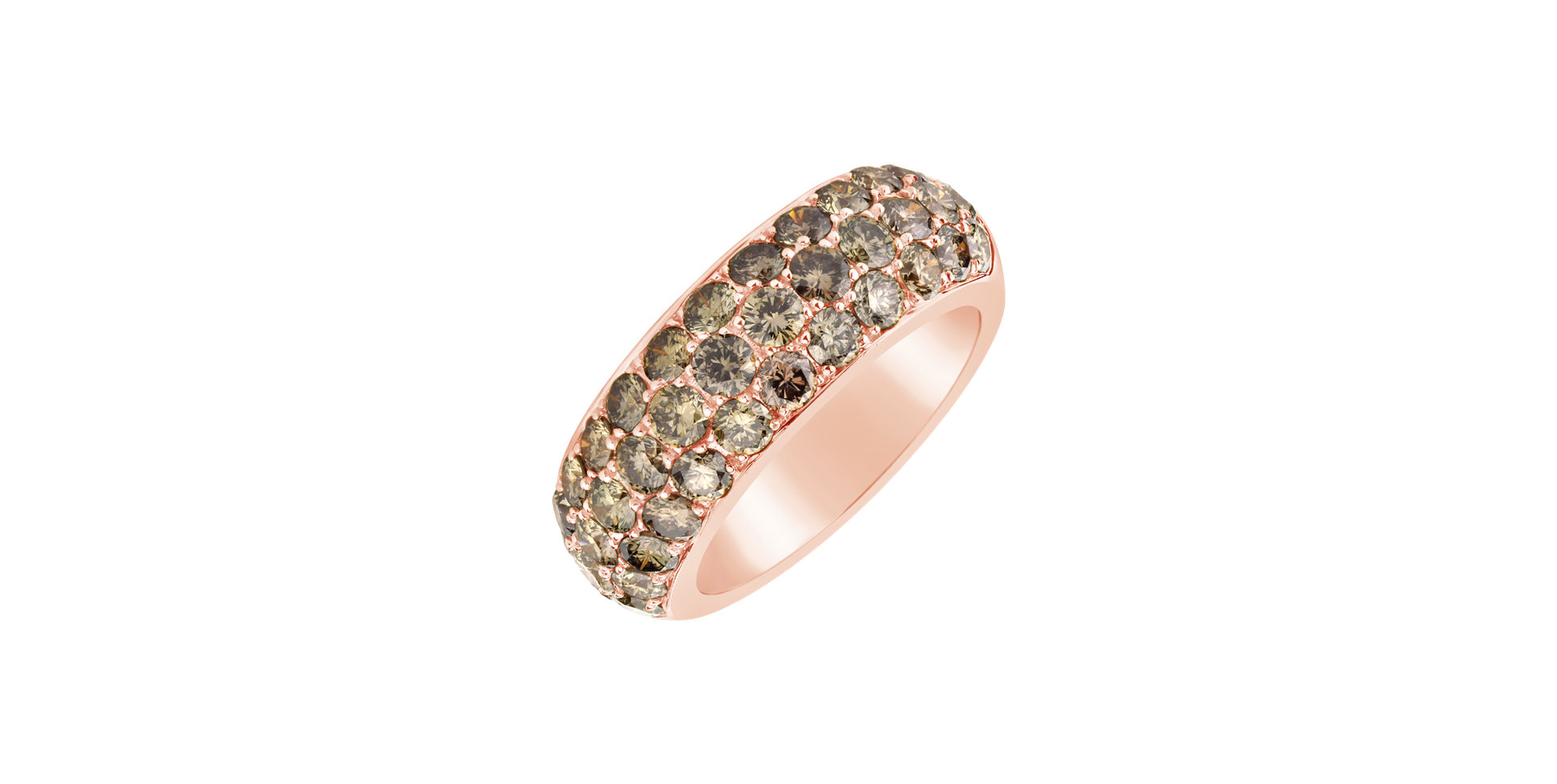 Ring with brown diamonds Cammy