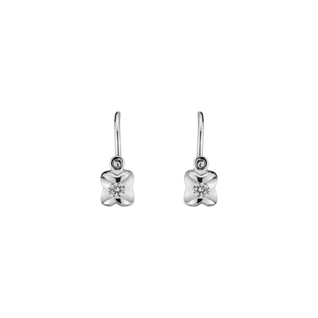 Children's diamond earrings Cute Charm