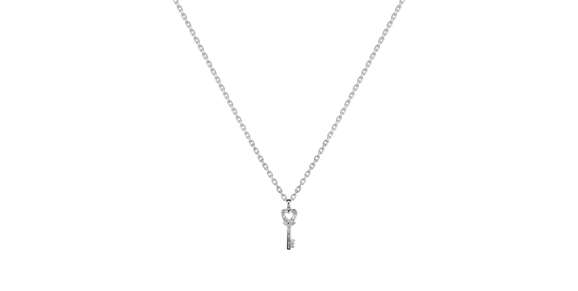 Diamond pendant Treasure Key