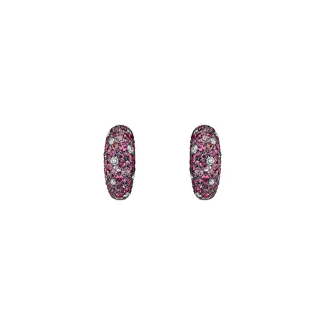 Diamond earrings, Sapphire and Spinel Galaxy Fantasy