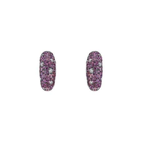 Diamond earrings and Sapphire Galaxy Fantasy