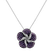 Diamond pendant with Sapphire Bellflower3