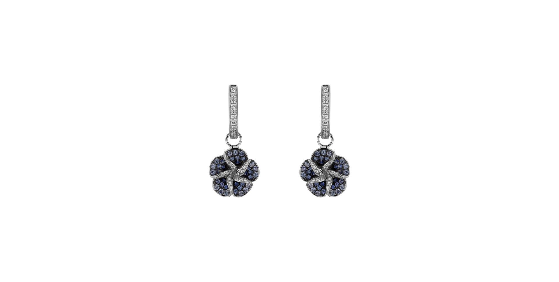 Diamond earrings and Sapphire Carrousel