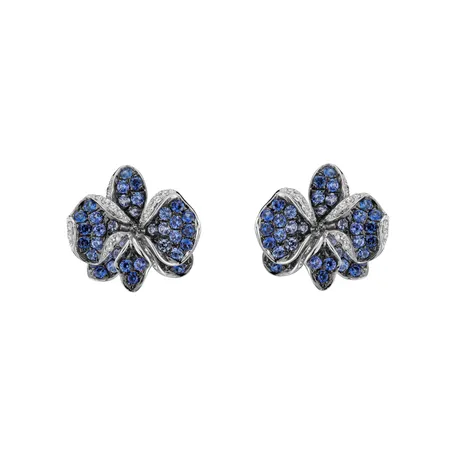 Diamond earrings and Sapphire Dolores