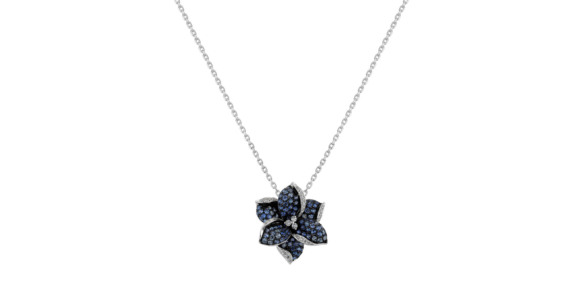 Diamond pendant with Sapphire Lady Jasmine