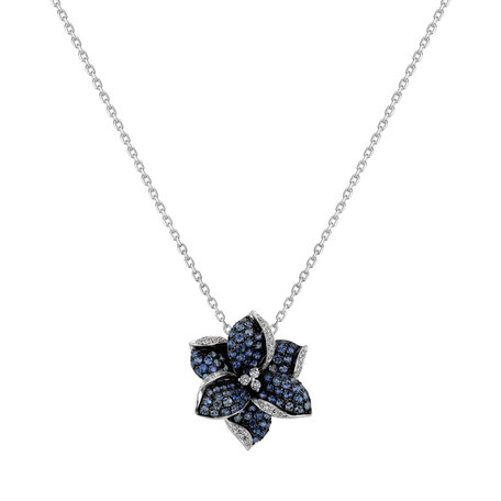 Diamond pendant with Sapphire Lady Jasmine