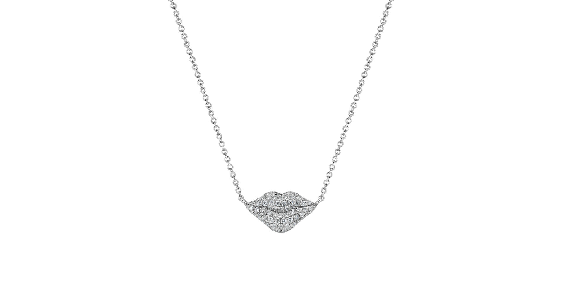 Diamond necklace Monumental Kiss