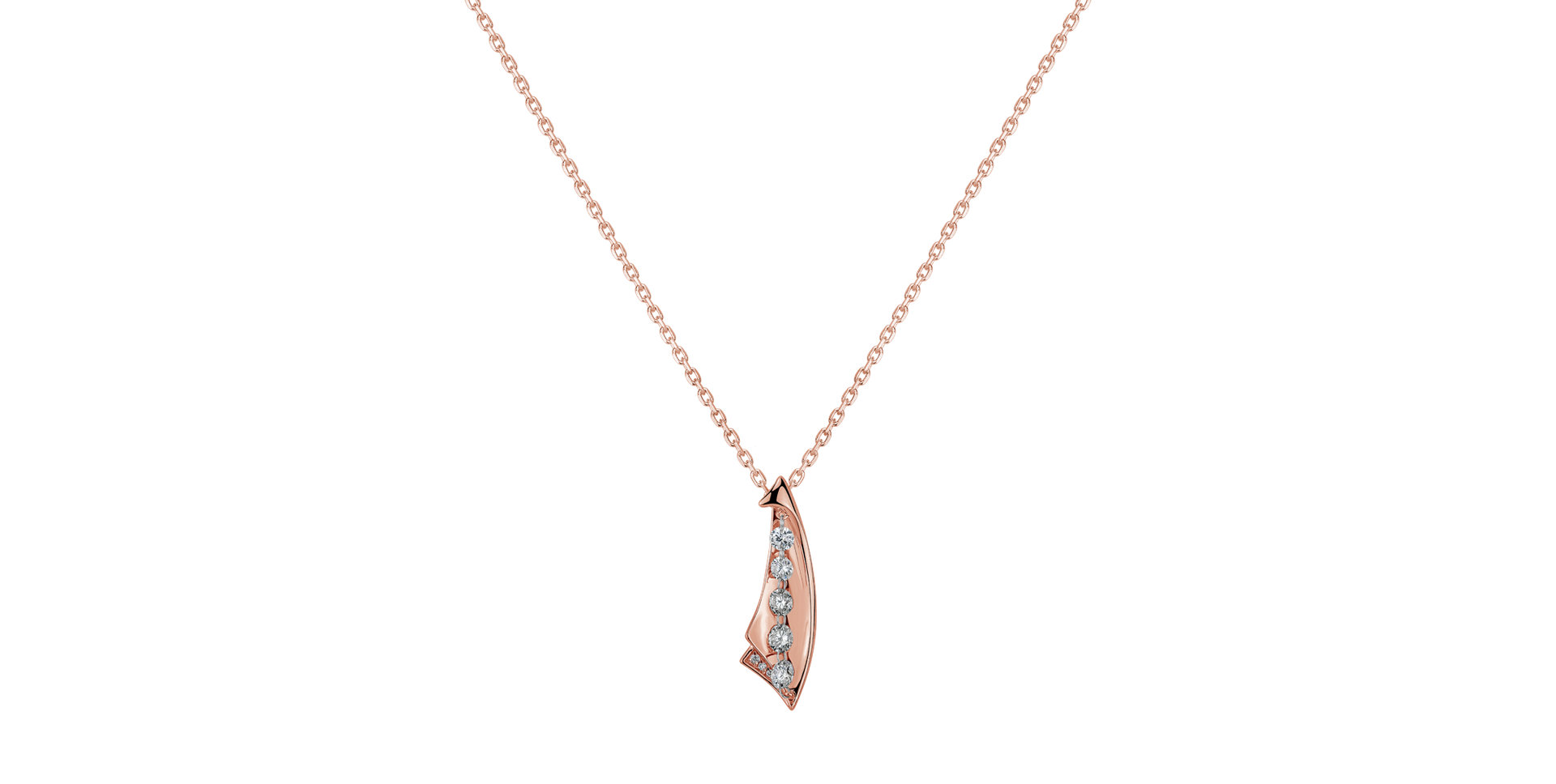 Diamond pendant with necklace Mosiya