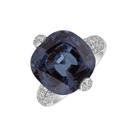 Diamond ring with Topaz Countess Elegance