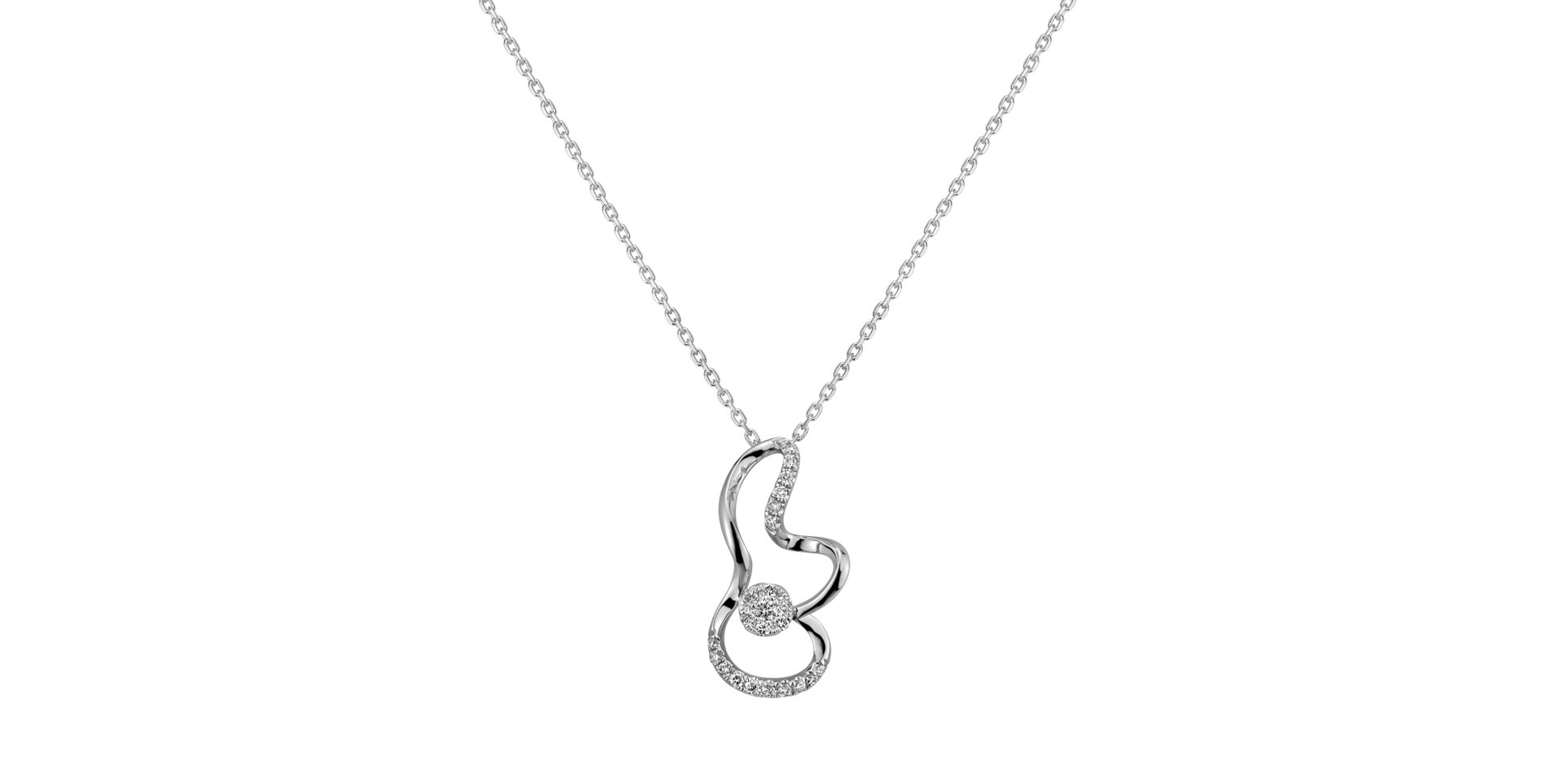 Diamond pendant Graceful Sonnet