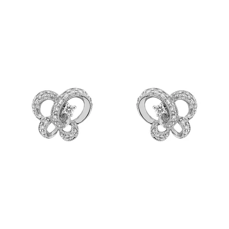 Diamond earrings Happy Butterflies