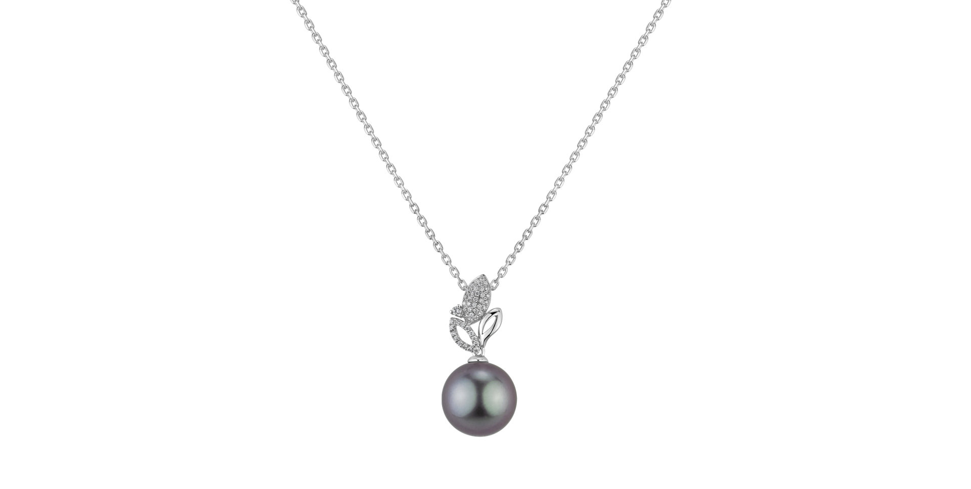 Diamond pendant with Pearl Taniareia