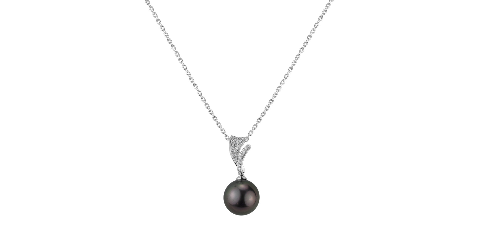 Diamond pendant with Pearl Nereirian