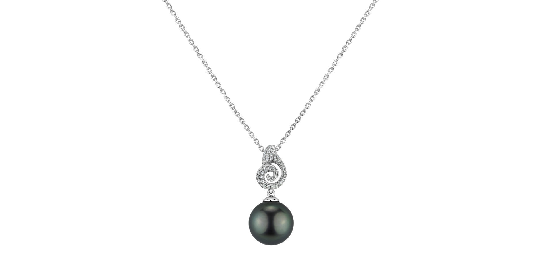 Diamond pendant with Pearl Avanoe