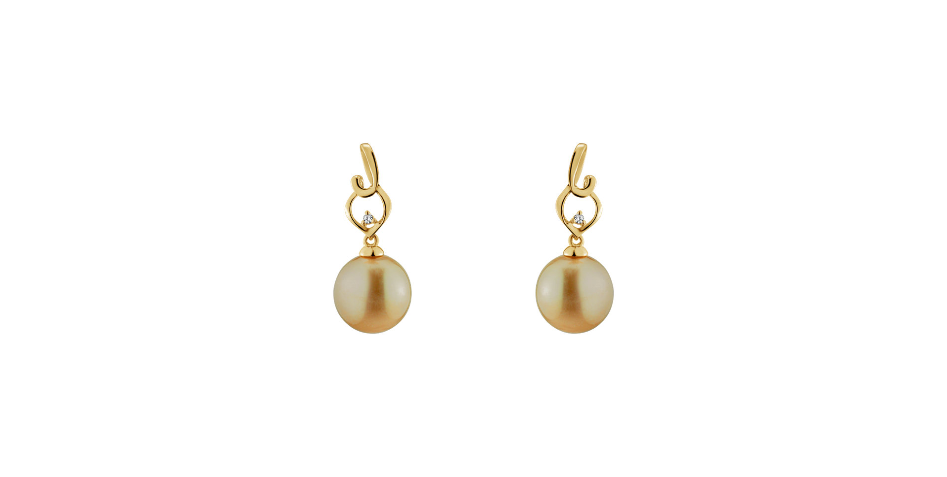 Earrings with Pearl diamonds Sea Guardian