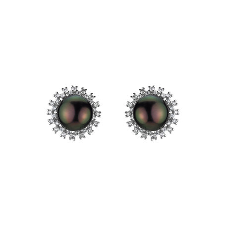 Diamond earrings with Pearl Seaside Dream