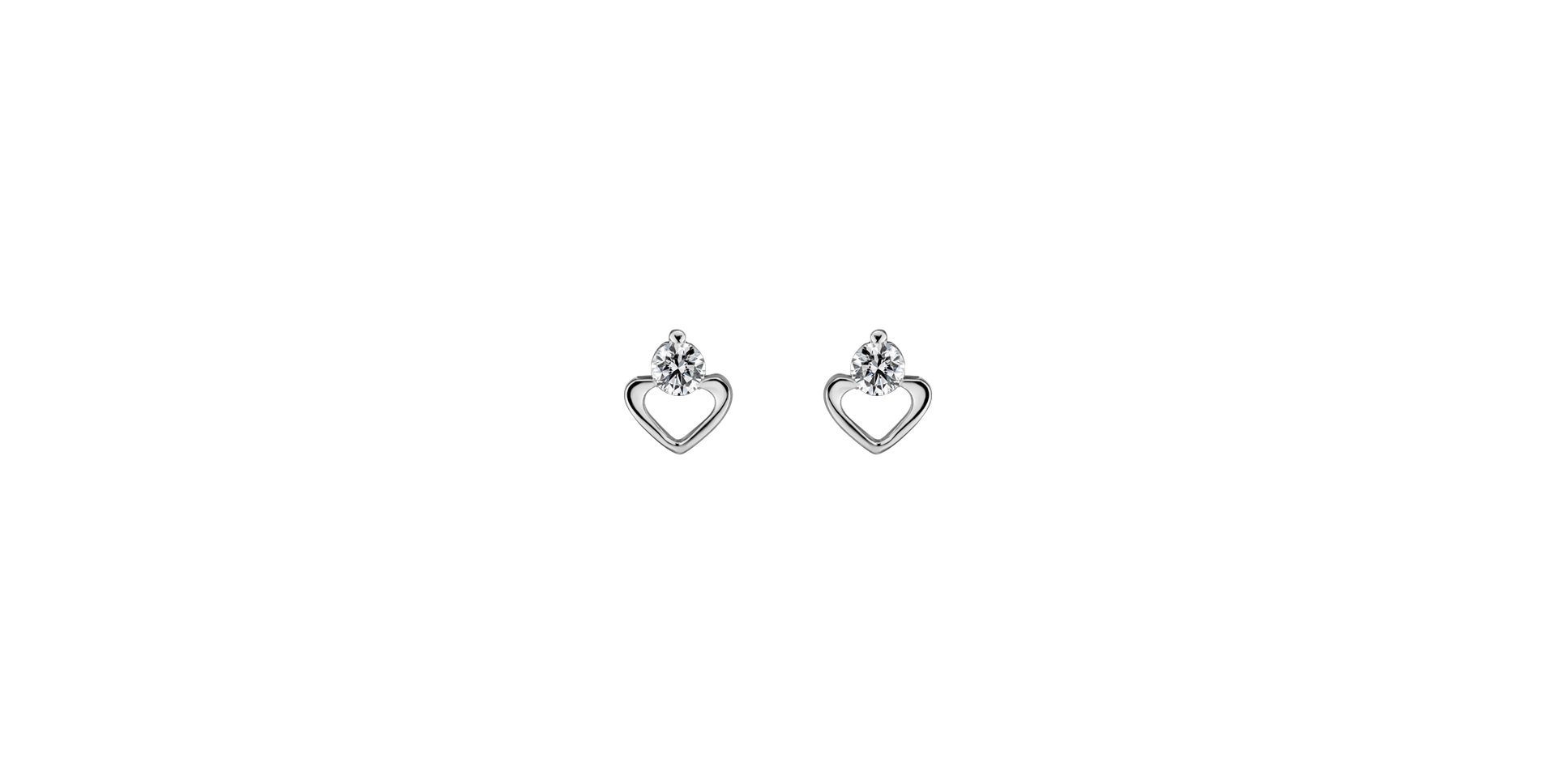 Diamond earrings Wonderful Heart