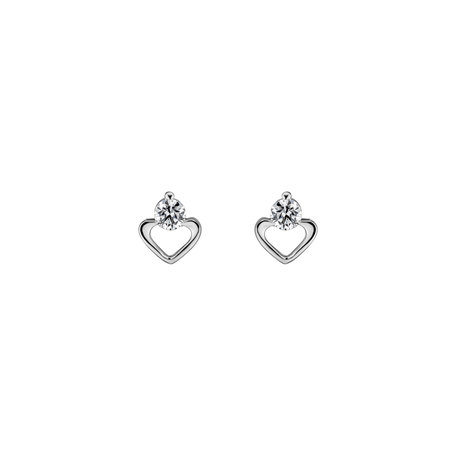 Diamond earrings Wonderful Heart