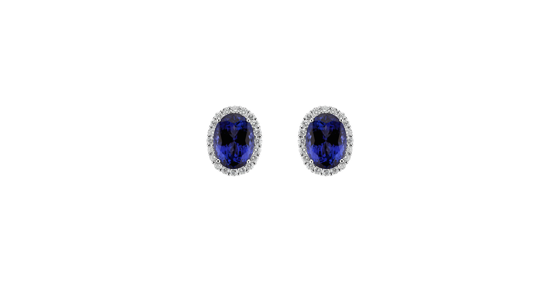 Diamond earrings with Tanzanite Everleigh
