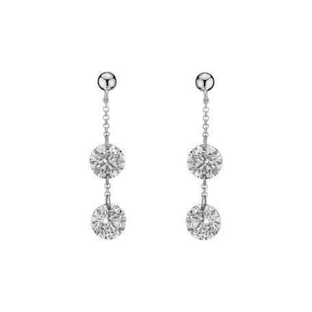 Diamond earrings Moonlight Waterfall