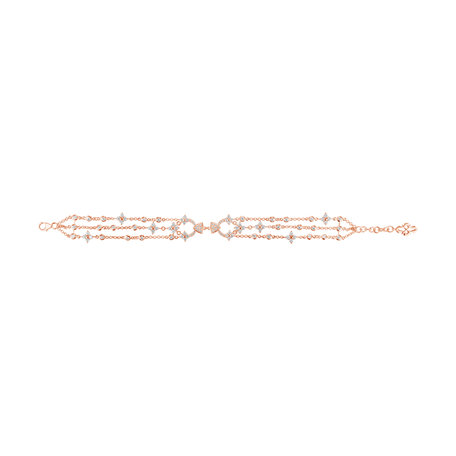 Bracelet with diamonds Gold Symphony