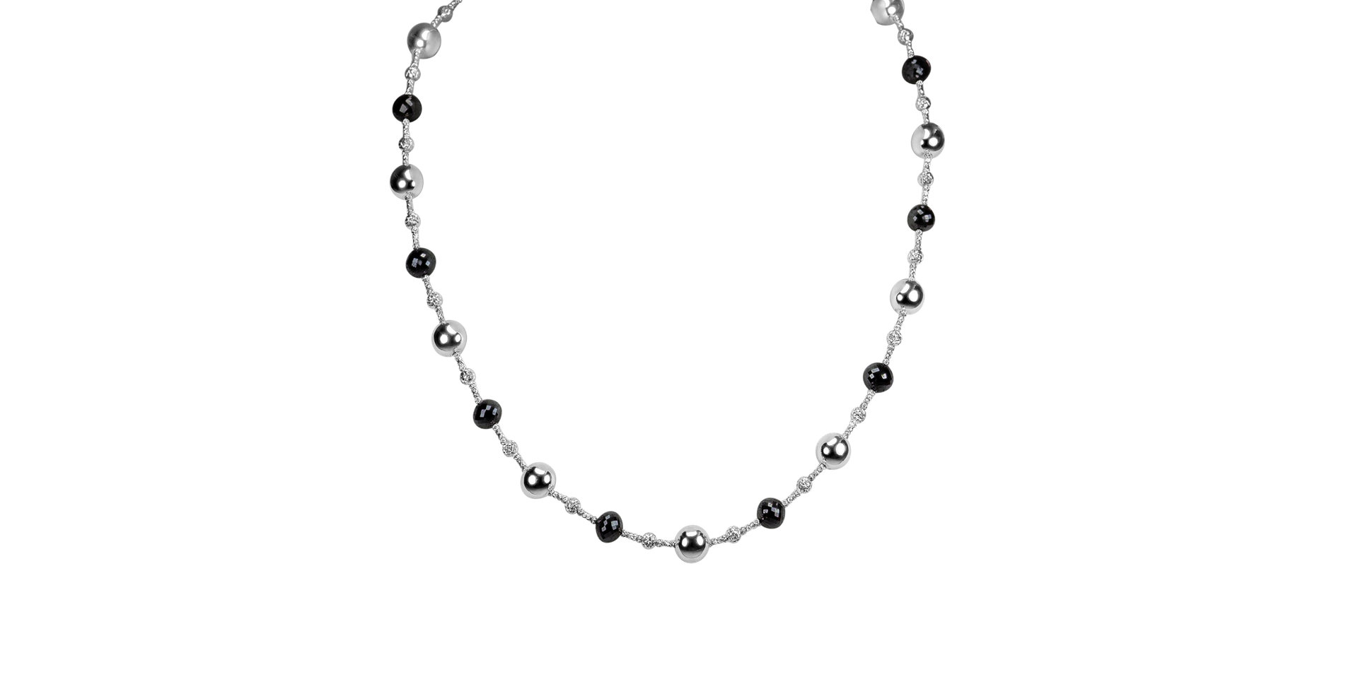 Necklace with black diamonds Seraph Symphony