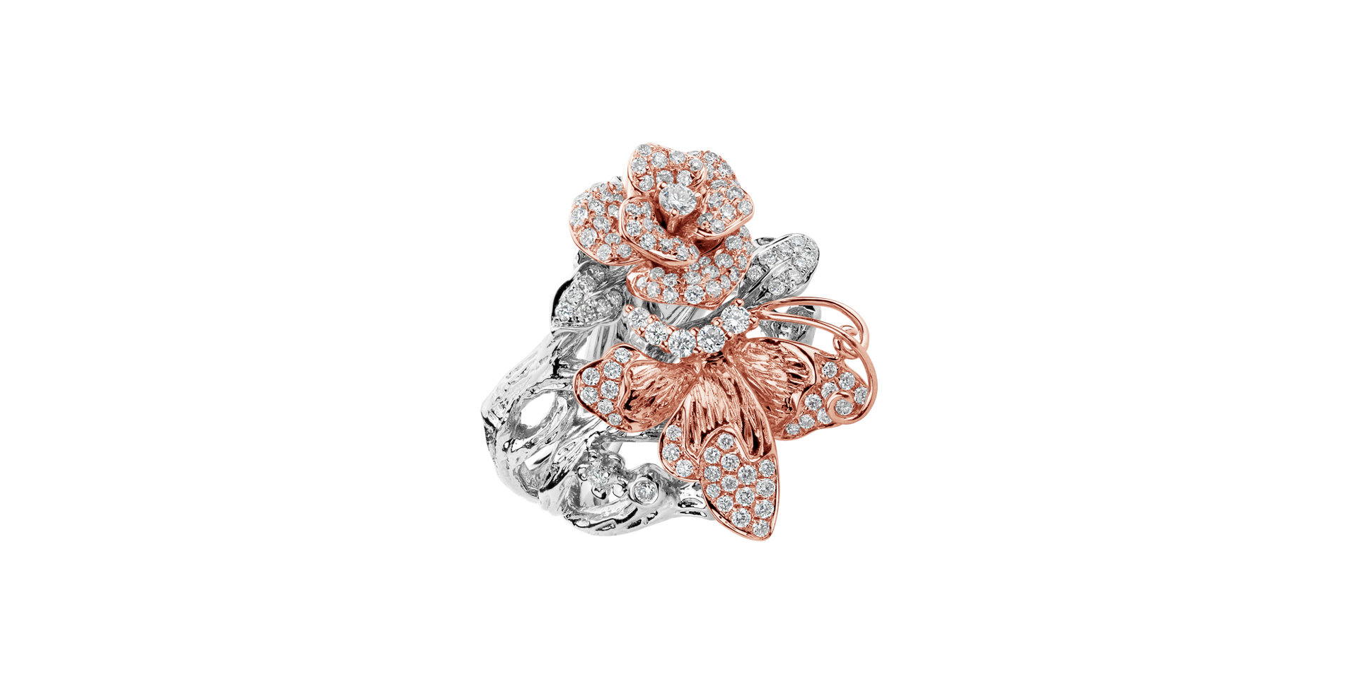 Diamond ring Butterfly Desire