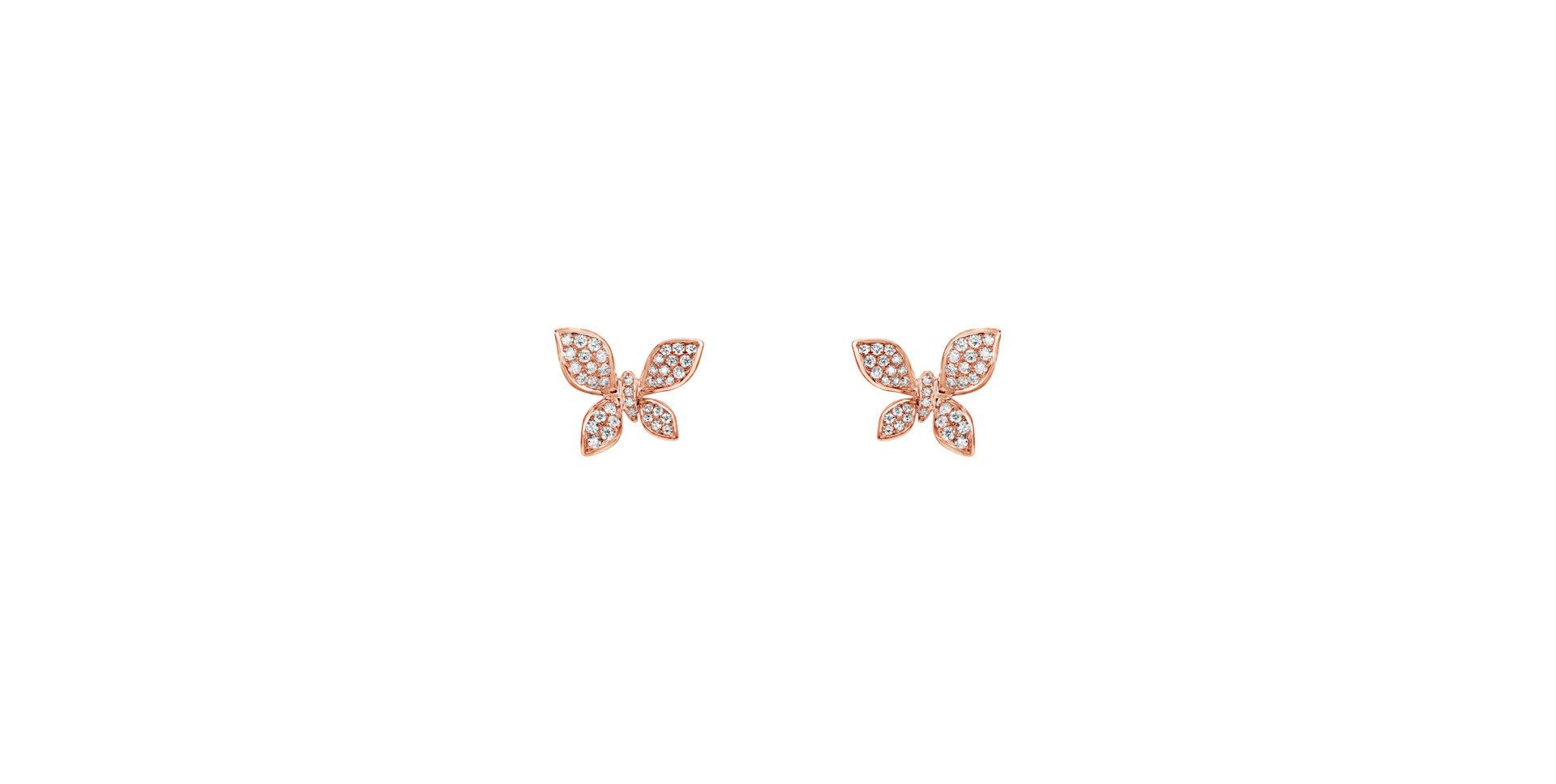 Diamond earrings Hello Butterfly
