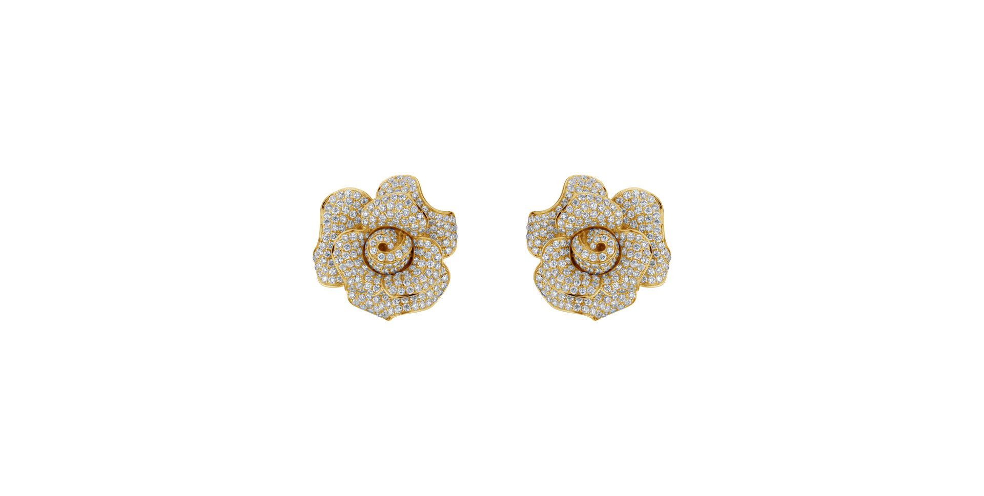 Diamond earrings Flower Treasure