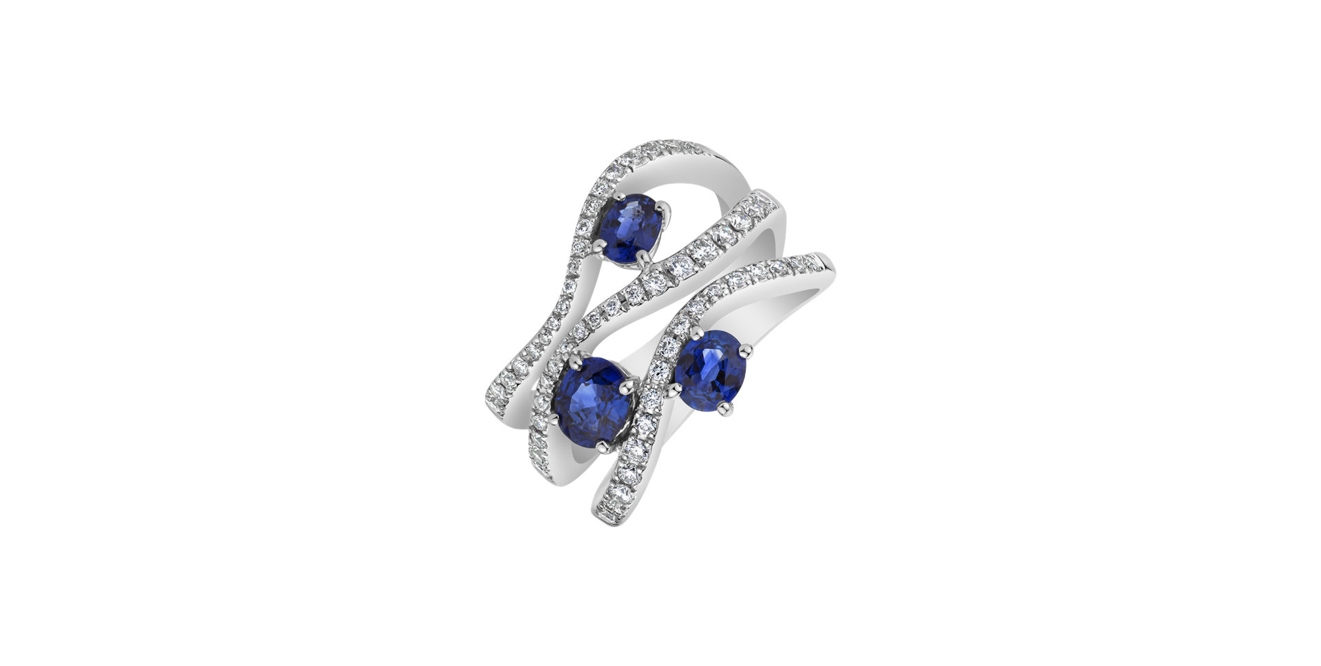 Diamond ring with Sapphire Astheneia