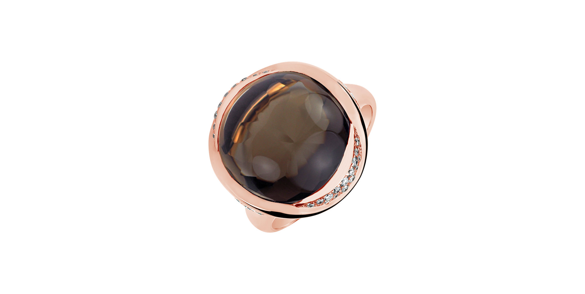 Diamond ring with Quartz Gentility Sin