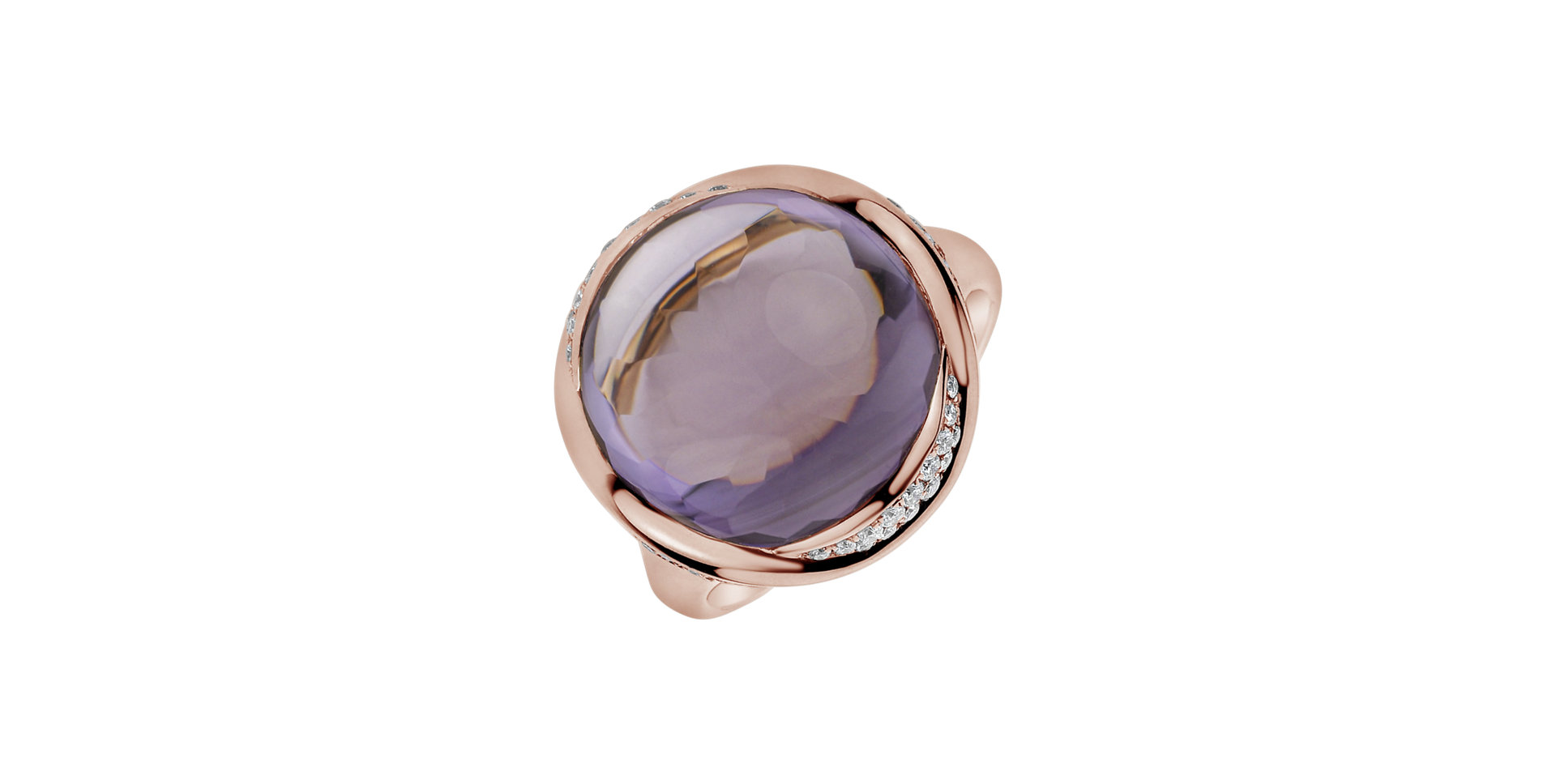 Diamond rings with Amethyst Gentility Sin