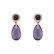 Diamond earrings with Amethyst and Topaz Violet Lady5