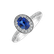 Diamond ring with Sapphire Sapphire Princess3