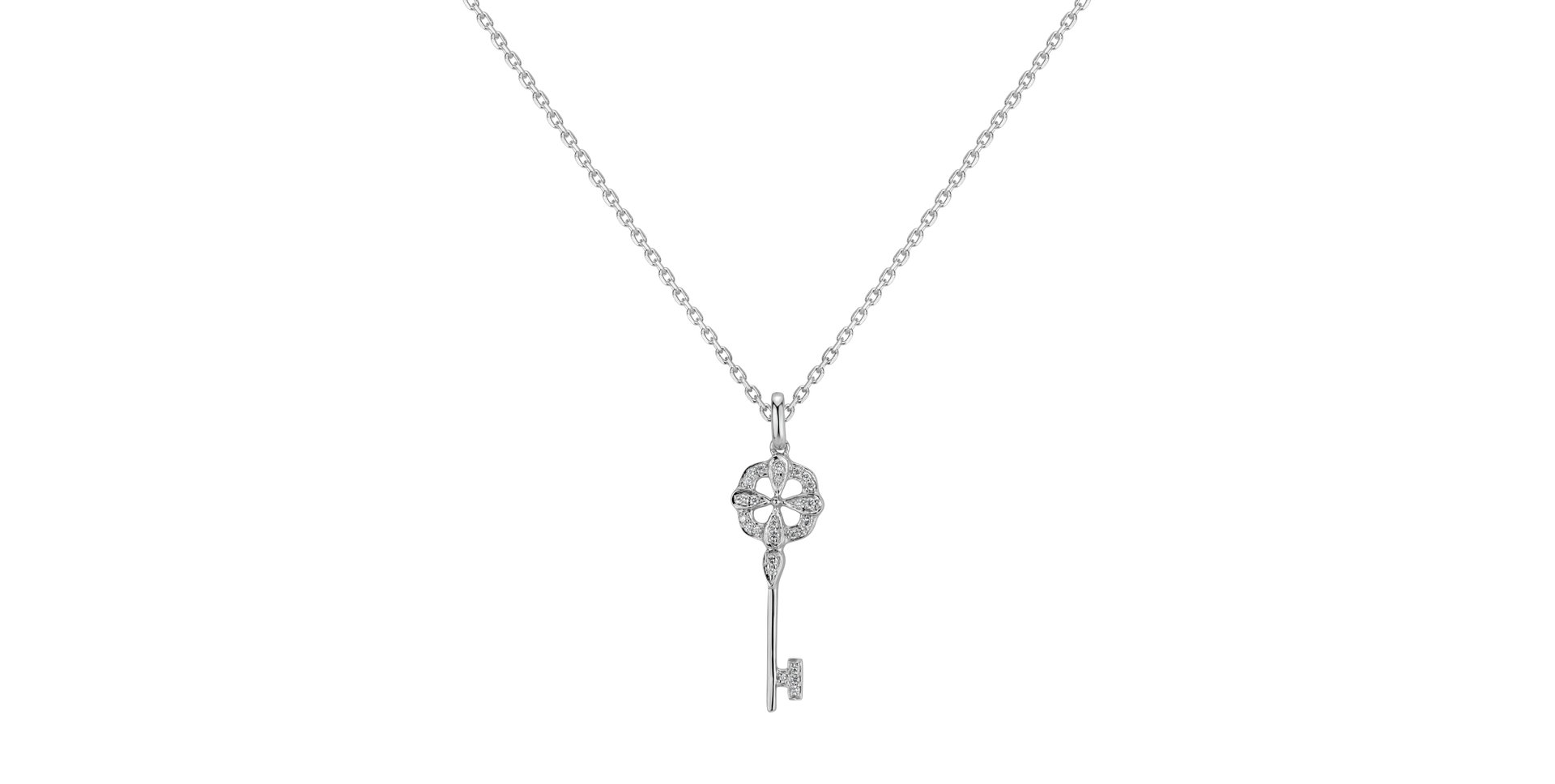 Diamond pendant Lucky Key
