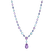 Diamond necklace with Amethyst, Topaz and Iolite Violet Romance3