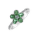 Diamond ring with Emerald Fresh Spring3