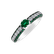 Diamond ring with Emerald The Emerald Way3