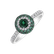 Diamond ring with Emerald Heavenly Elegance3