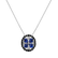 Pendant with black and white diamonds and Sapphire The Piece of Lilac3