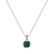 Diamond pendant with Emerald Emerald Nature3