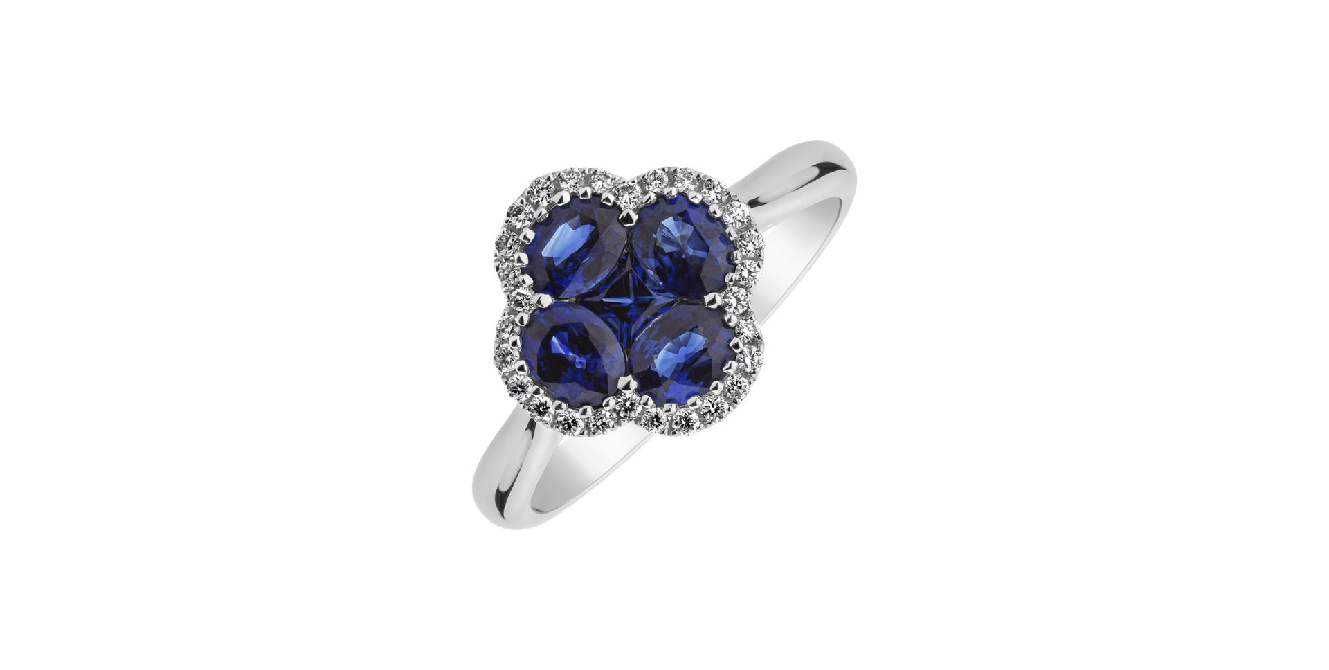 Diamond ring with Sapphire Threlkeld