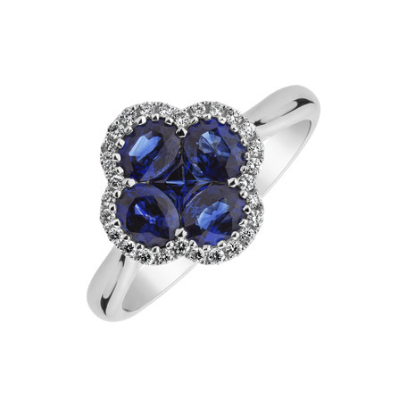 Diamond ring with Sapphire Threlkeld