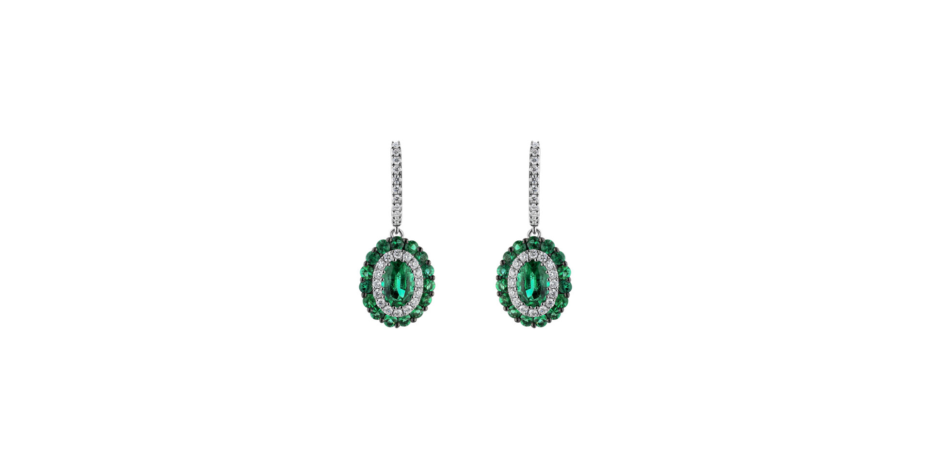 Diamond earrings and Emerald Courage