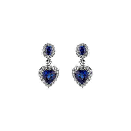 Diamond earrings and Sapphire Lavish Amour