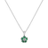 Diamond pendant with Emerald The Glow of the Flower3
