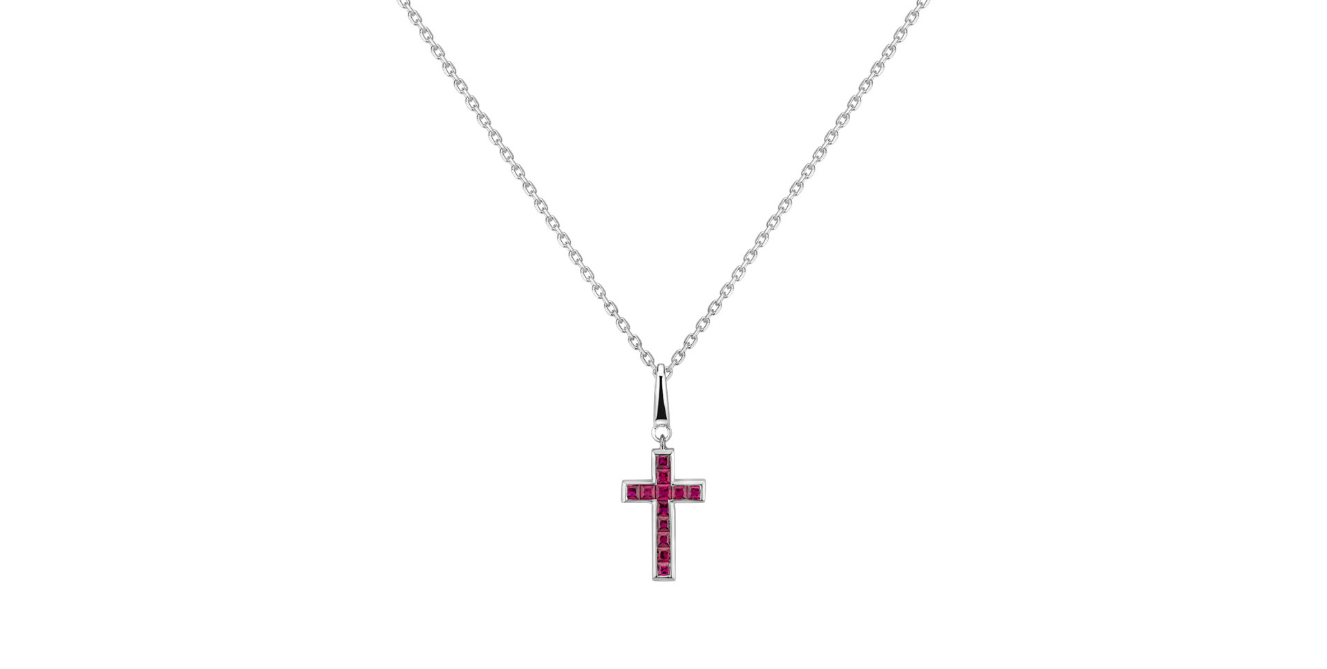 Pendant with Ruby Ruby Cross