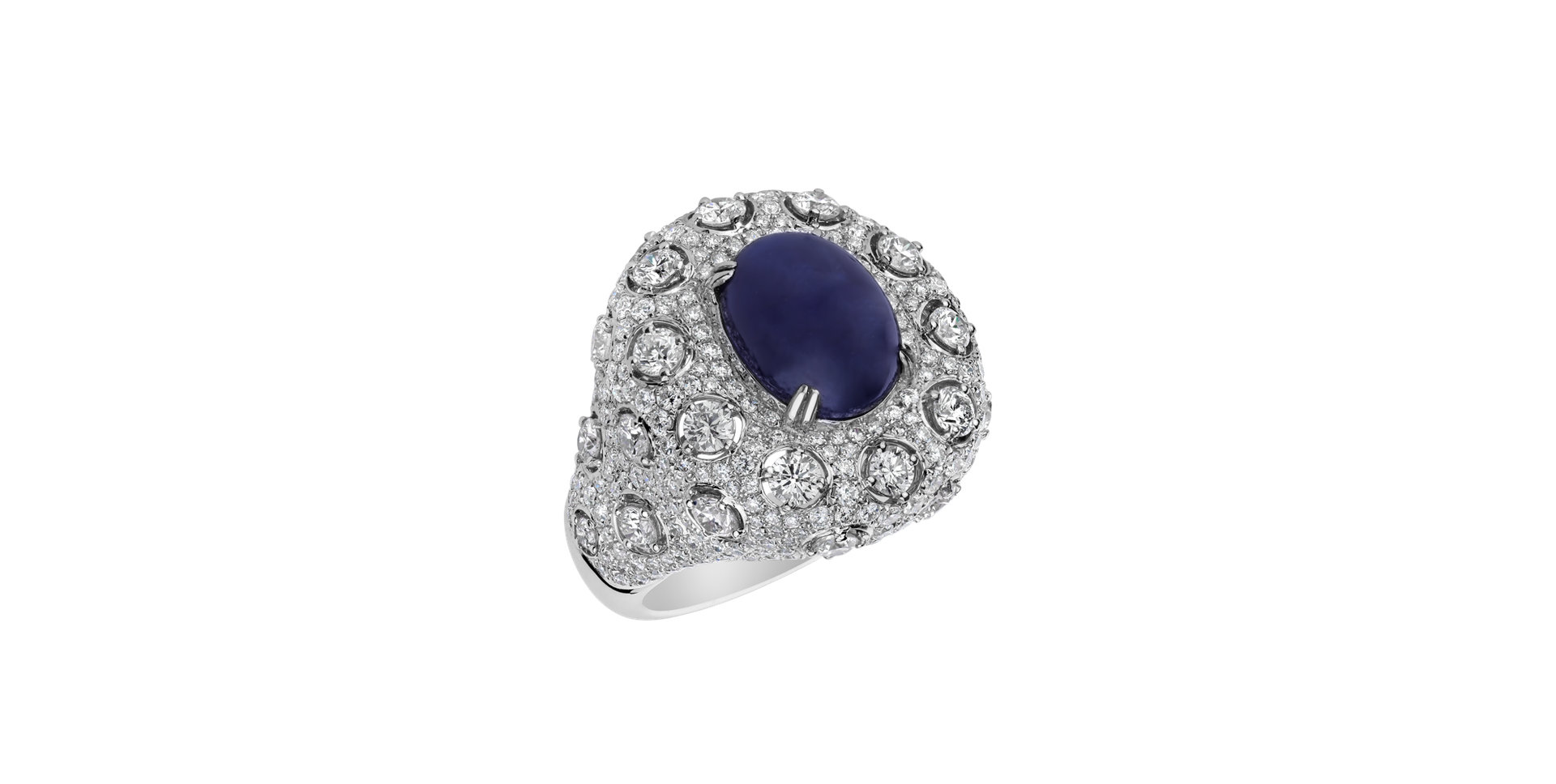 Diamond ring with Sapphire Sapphire Treasure