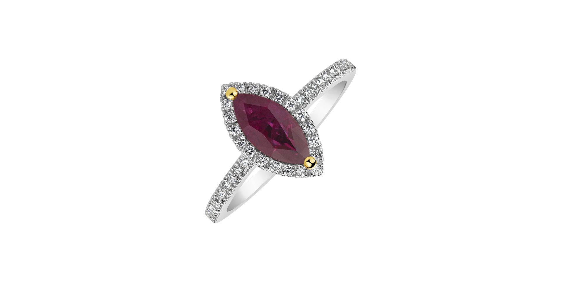 Diamond ring with Ruby Scarlet Highness